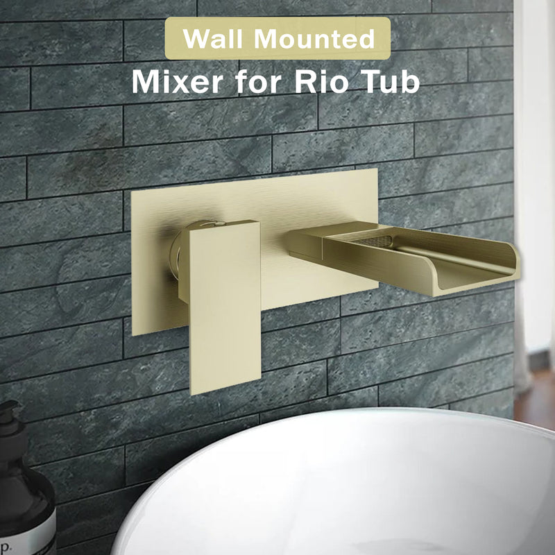 Wall Mounted Bath Filler – Brass