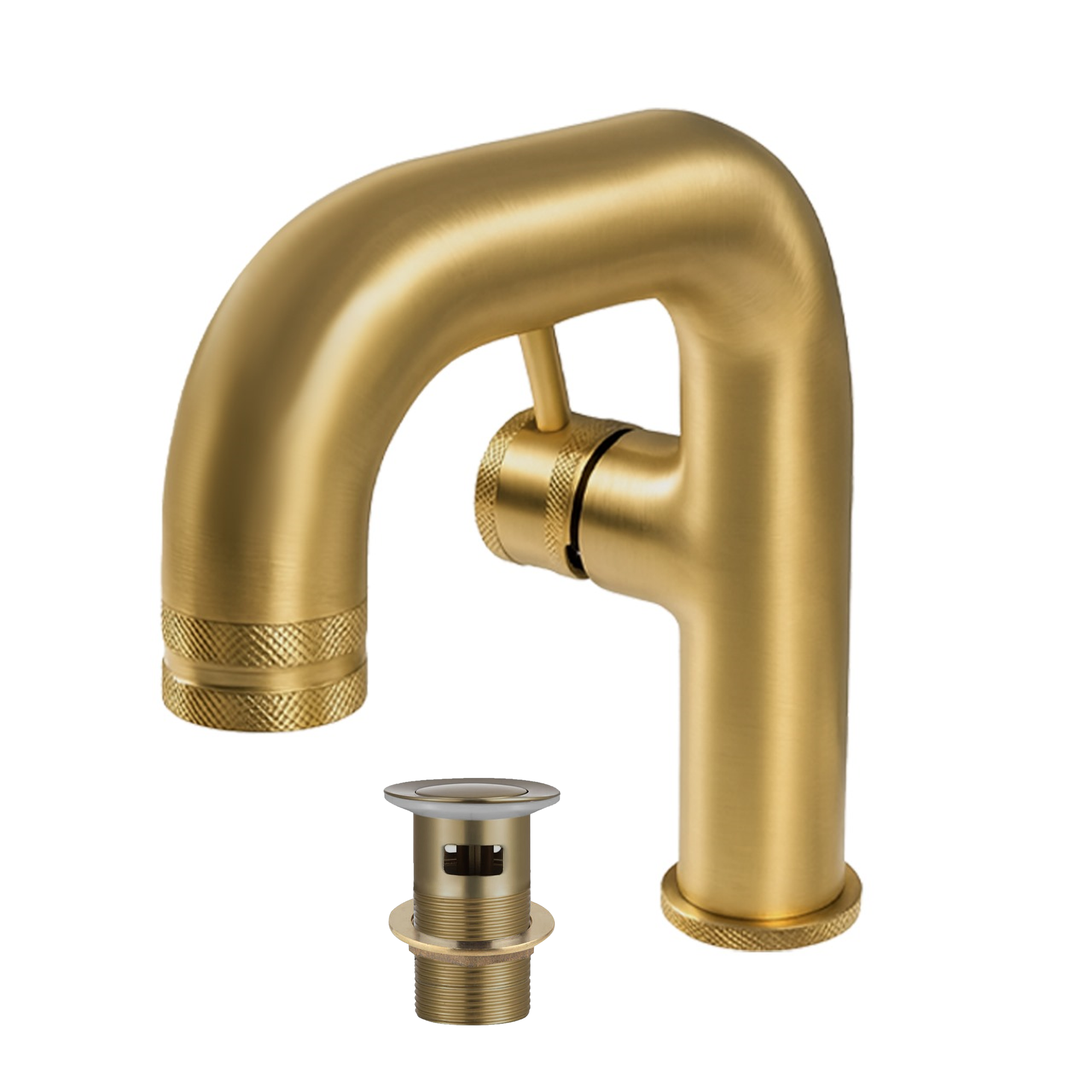 Mono Basin Faucet – Brushed Brass Finish