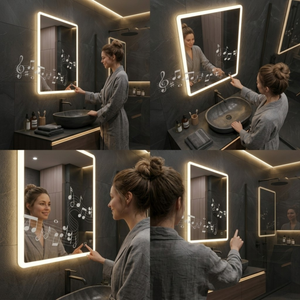 Arko 500x700mm LED Bathroom Mirror with Bluetooth Wall Mounted – Illuminated Vanity Mirror