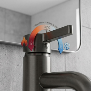 Arlo Round Basin Mixer Tap Gunmetal