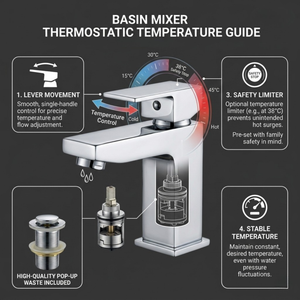 Verda Square Basin Mixer Tap