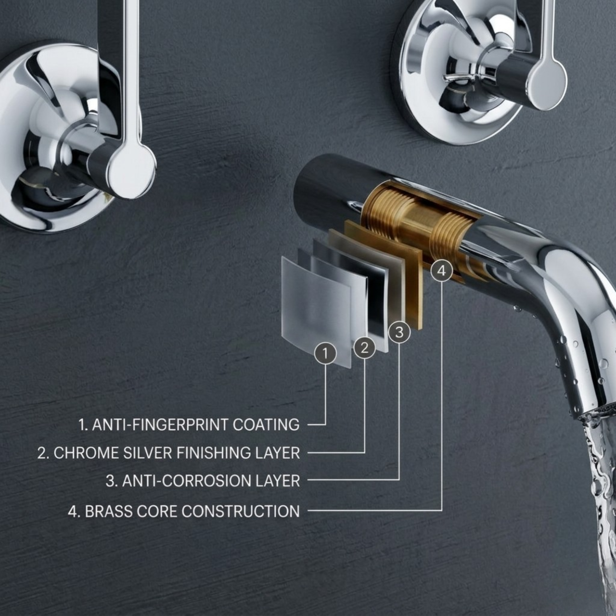 Arlo Bath Filler – Chrome