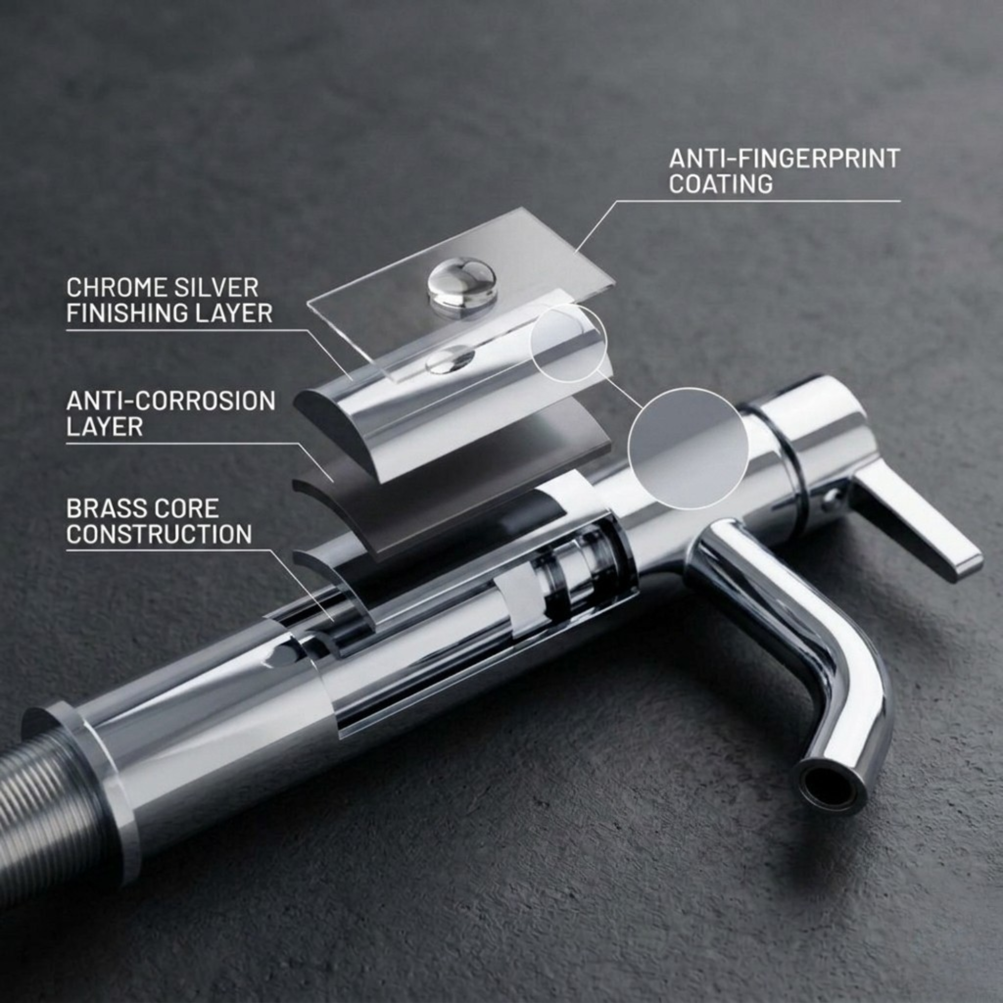 Arlo Round Tall Basin Mixer Tap Chrome