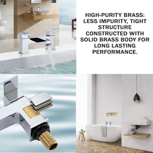 Verda Modern Chrome Bath Filler Tap