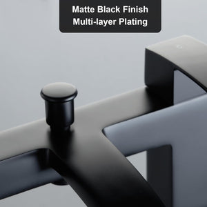 Capri Black Bath Shower Mixer Tap with Shower Kit