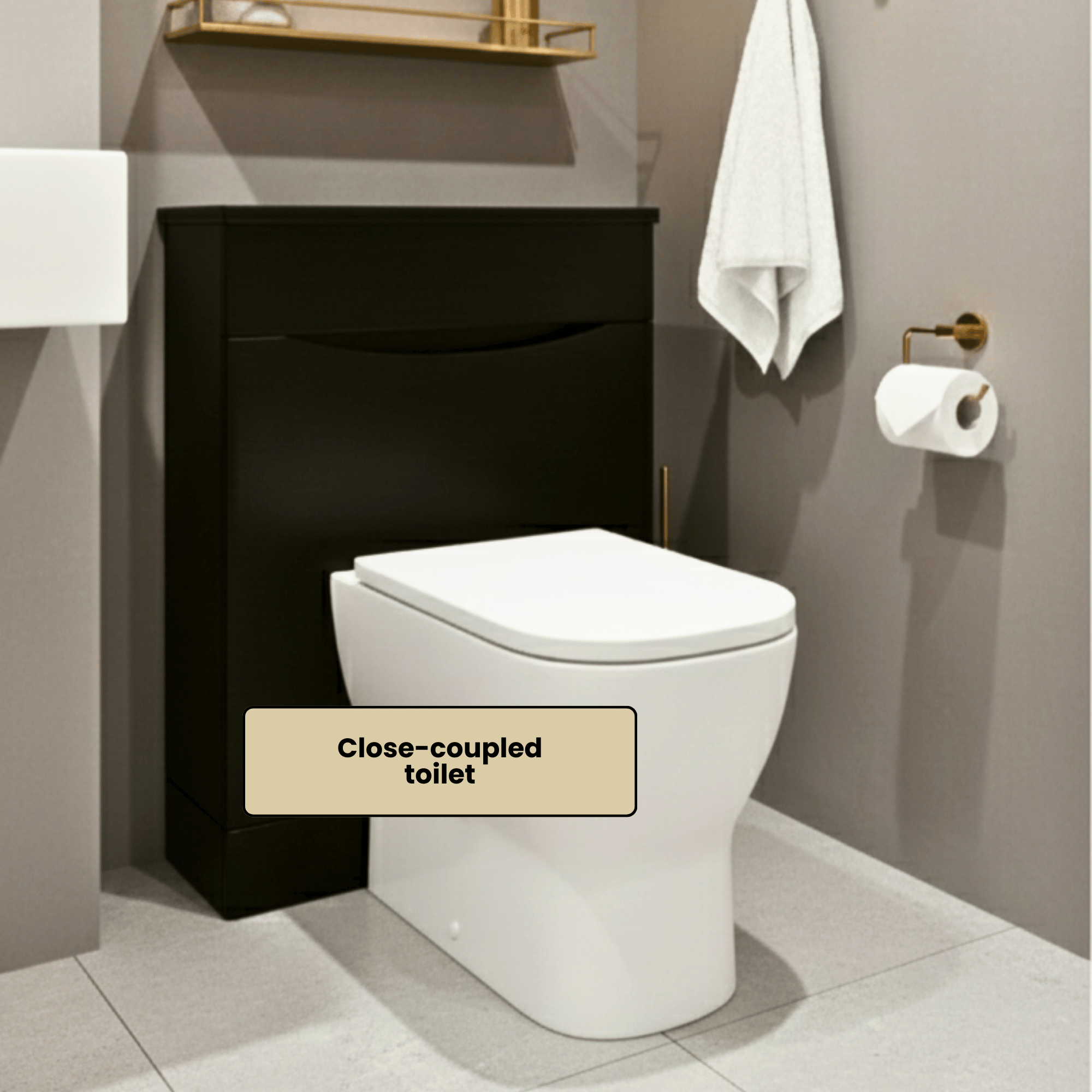 Arko Vista Complete Bathroom Suite -  Brass