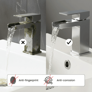 ARKO Waterfall Basin Mixer Tap, Bath Filler & Thermostatic Mixer Shower Set with Bath Waste – Chrome