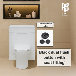 Arko Vista Complete Bathroom Suite -  Black