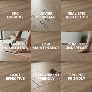 ARKO SPC Vinyl Click Flooring – Light Oak, 2.2m² Pack, 5.35mm Thick, 0.55mm Wear Layer