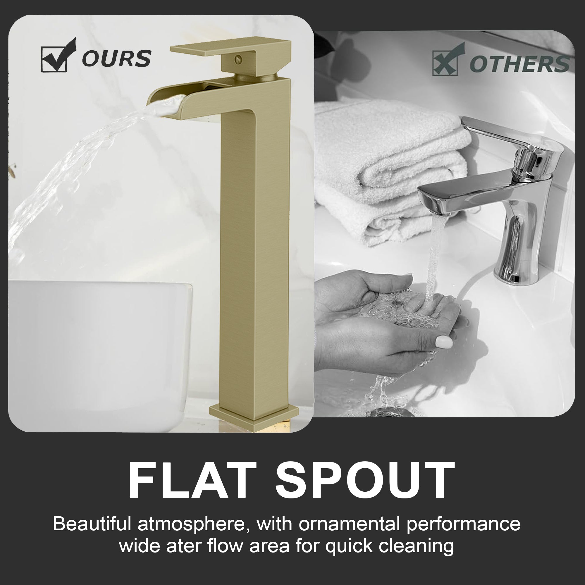 High Rise Mono Basin Mixer Tap – Brass