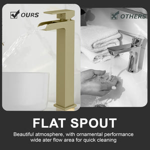 High Rise Mono Basin Mixer Tap – Brass
