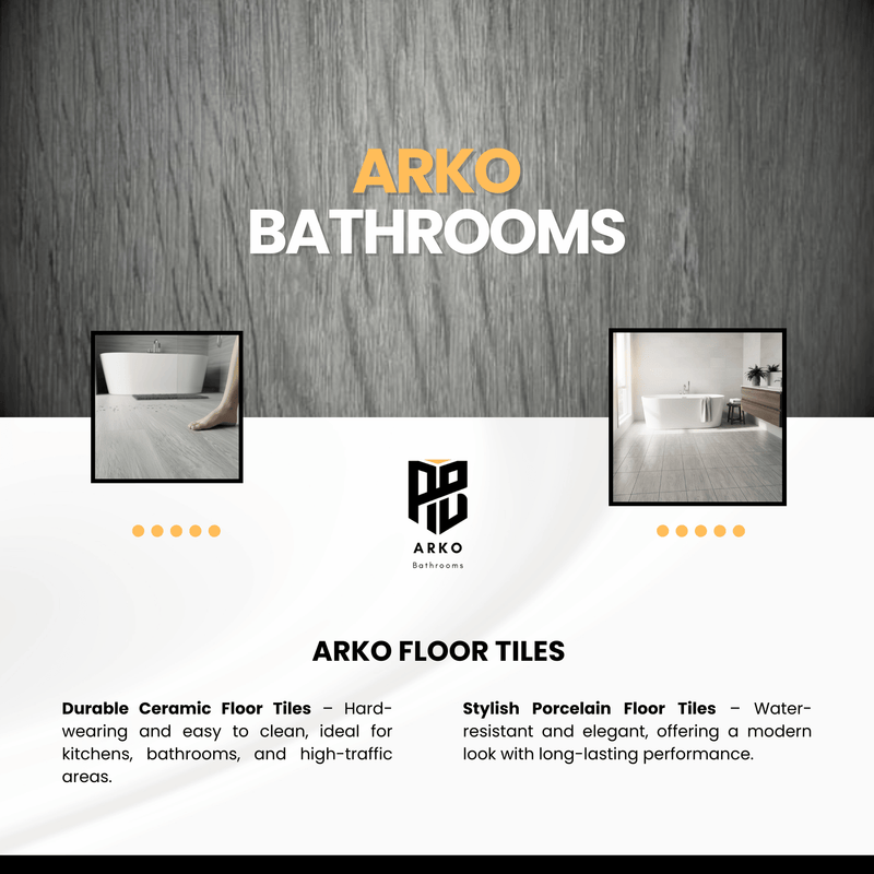 ARKO SPC Vinyl Click Flooring – Grey Oak, 2.2m² Pack, 5.35mm Thick, 0.55mm Wear Layer