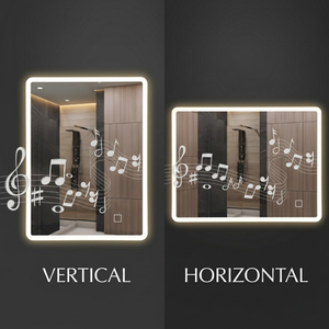 Arko 500x700mm LED Bathroom Mirror with Bluetooth Wall Mounted – Illuminated Vanity Mirror