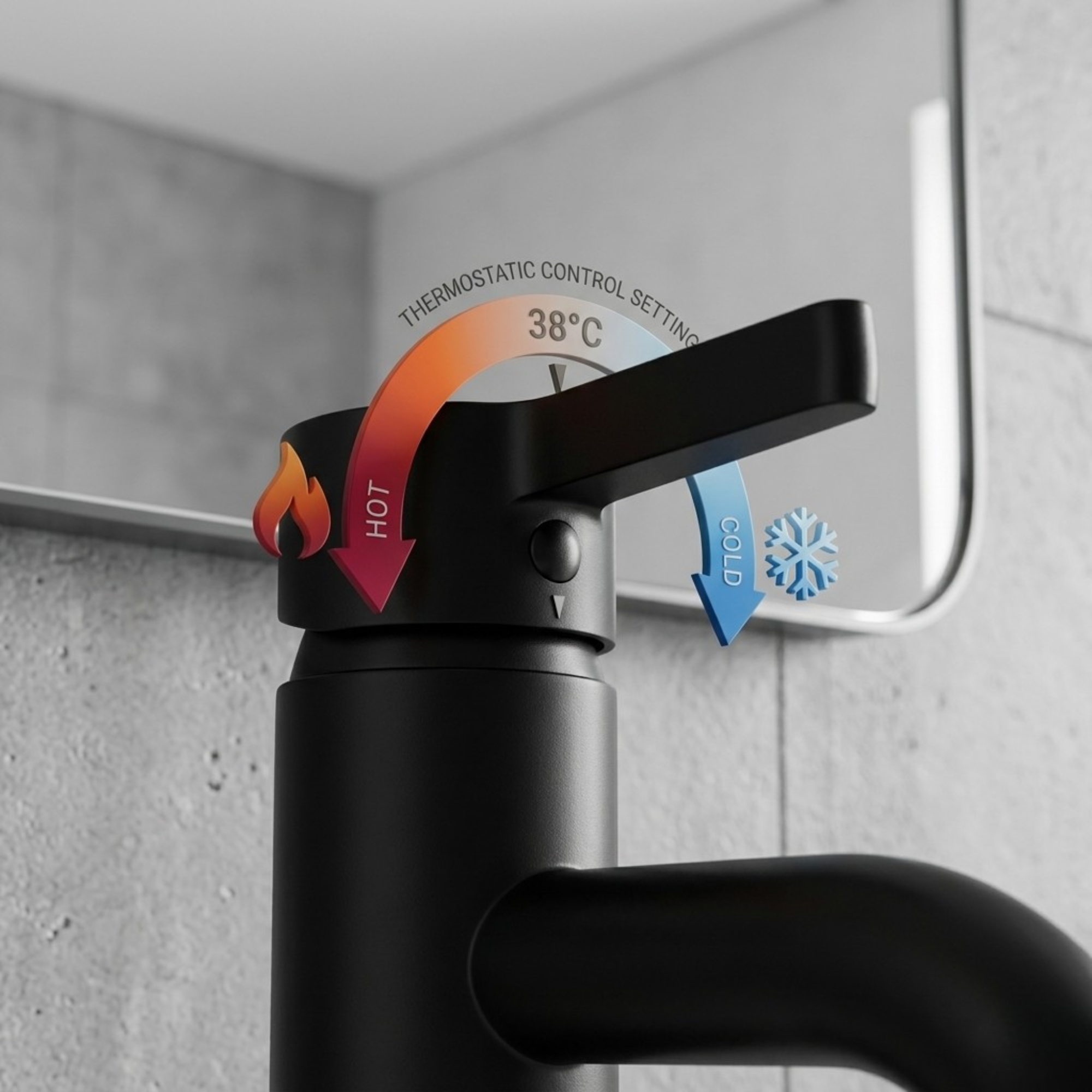 Arlo Round Basin Mixer Tap Black