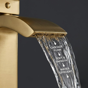 Vista Brass Square Basin Mixer Tap Brass