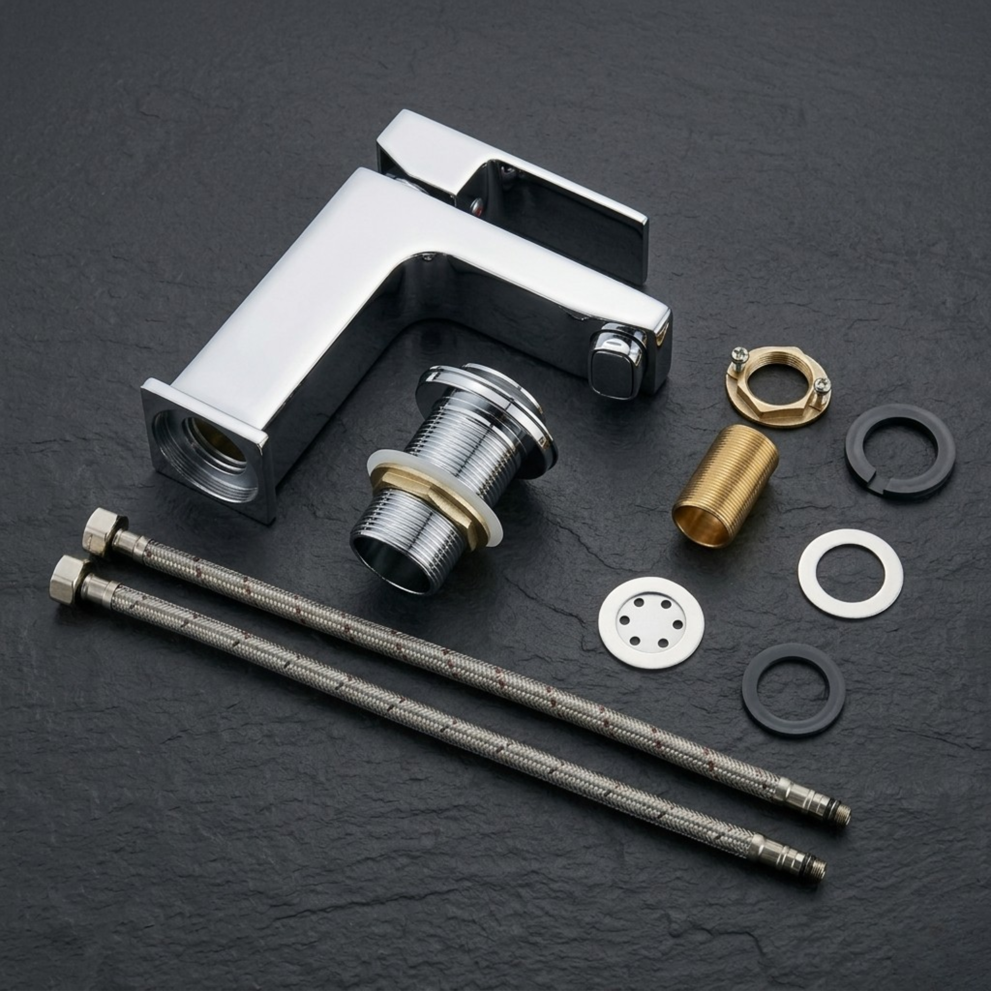 Verda Square Basin Mixer Tap