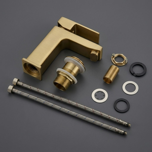 Verda Basin Mixer Tap Brushed Brass