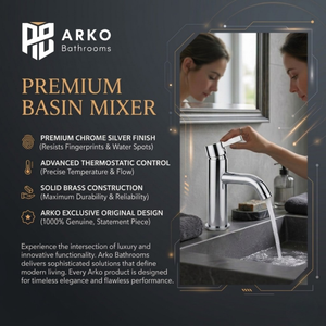 Arlo Round Basin Mixer Tap Chrome