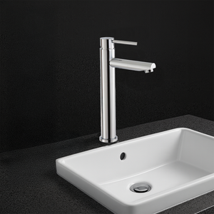 Premium Tall Chrome Basin Mixer Tap – Sleek Round Design