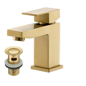 Verda Basin Mixer Tap Brushed Brass