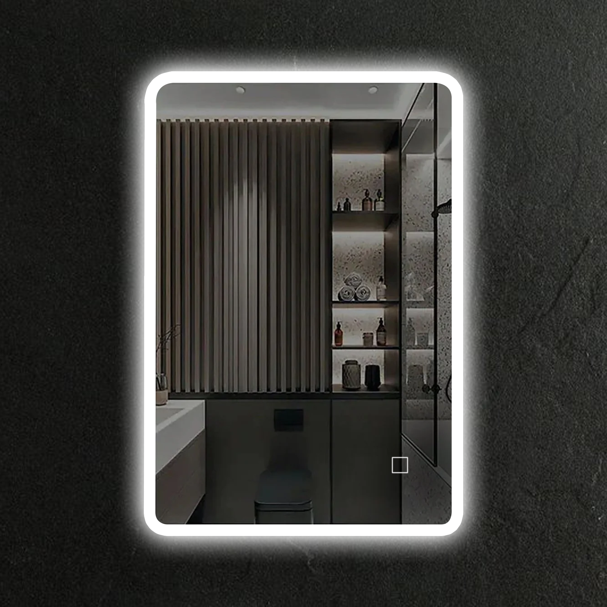 Arko Bathroom Mirror with LED Lights 500x700mm - Wall Mounted Vanity Mirror