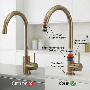 Arko Manhattan Single Lever Kitchen Sink Mixer Tap Swivel Spout - Bronze