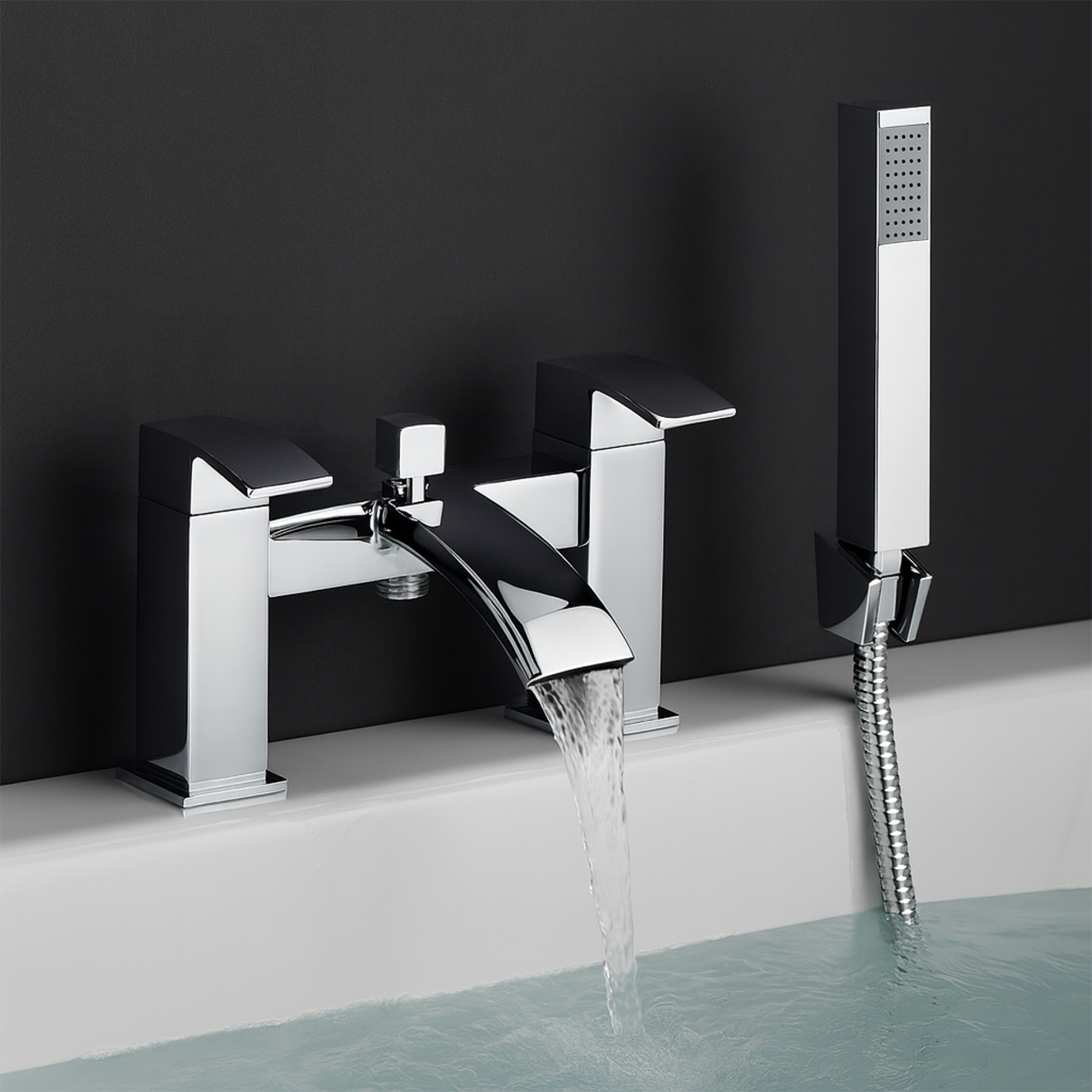 ARKO Vista Bath Shower & Basin Mixer Tap Set – Chrome
