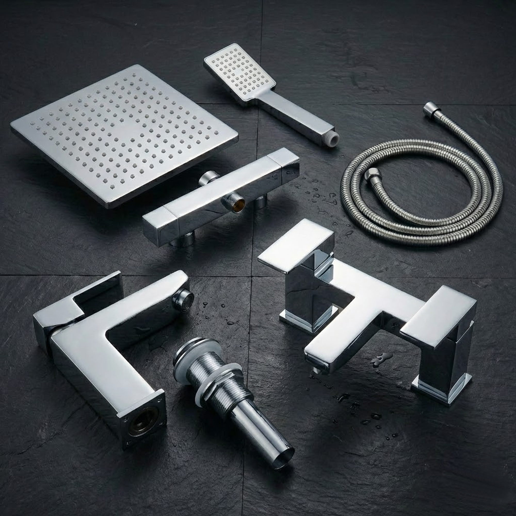 ARKO Verda Bath Filler & Mixer Shower Set – Chrome