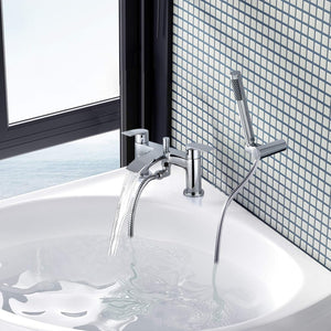 Capri Bath Shower Mixer Tap with Shower Kit – Chrome