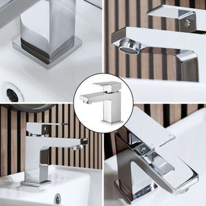 Arko Bathroom Verda Mixer Shower & Basin Mixer Tap Sets with Bath Shower Waste – Chrome