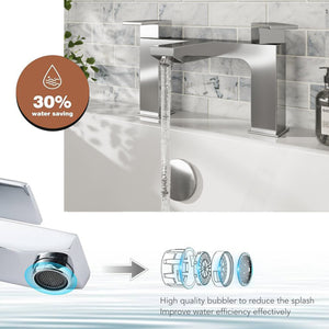 Verda Modern Chrome Bath Filler Tap