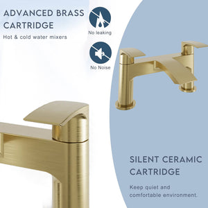 Capri Brass Bath Filler Tap