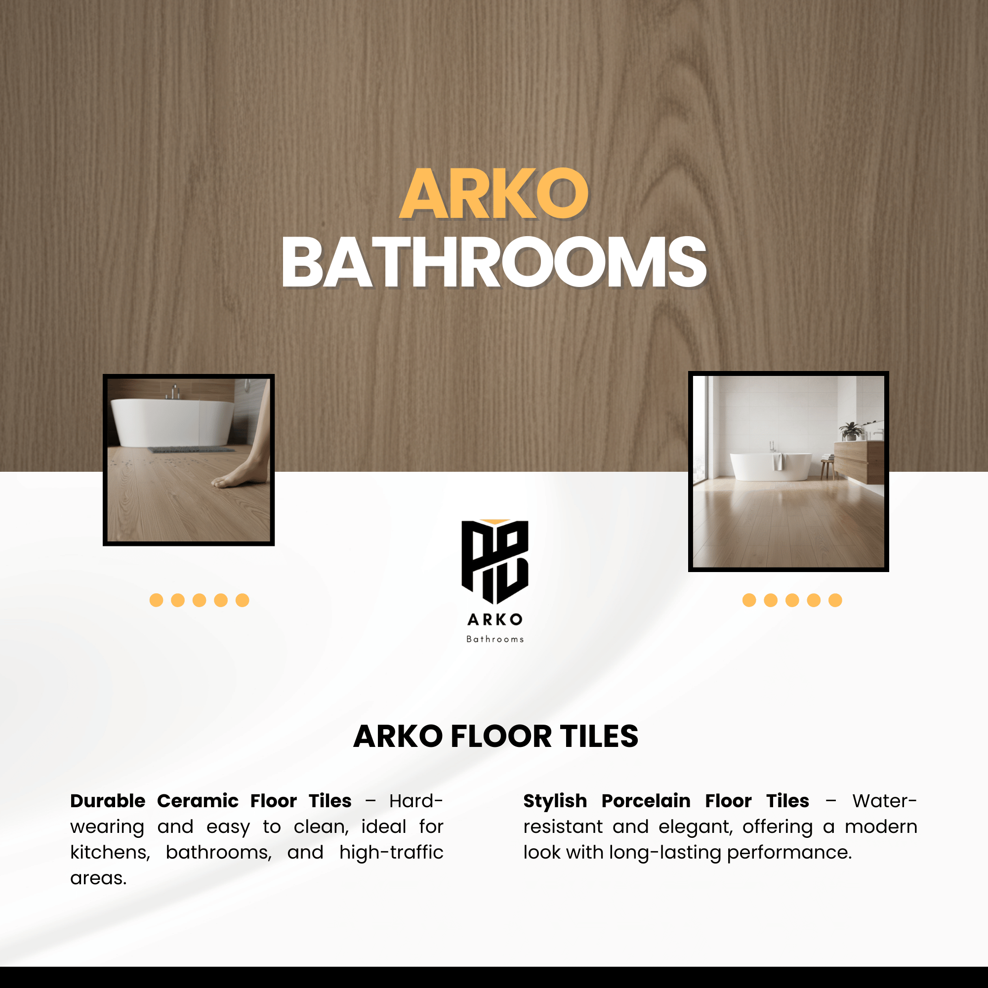 ARKO SPC Vinyl Click Flooring – Light Oak, 2.2m² Pack, 5.35mm Thick, 0.55mm Wear Layer