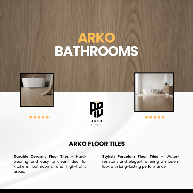ARKO SPC Vinyl Click Flooring – Light Oak, 2.2m² Pack, 5.35mm Thick, 0.55mm Wear Layer