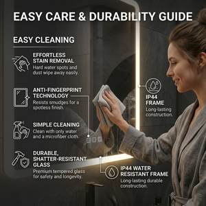 Arko 500x700mm LED Bathroom Mirror with Bluetooth Wall Mounted – Illuminated Vanity Mirror