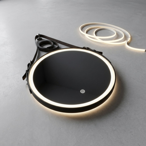 Arko 600x600mm Round LED Bathroom Mirror – Wall Mounted Illuminated Vanity Mirror