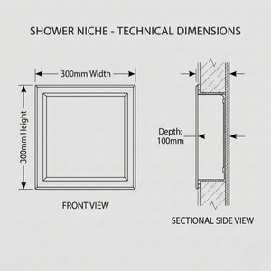 ARKO Shower Niche with LED Light Wall Insert, Bathroom Shower Storage Shelf, Bronze