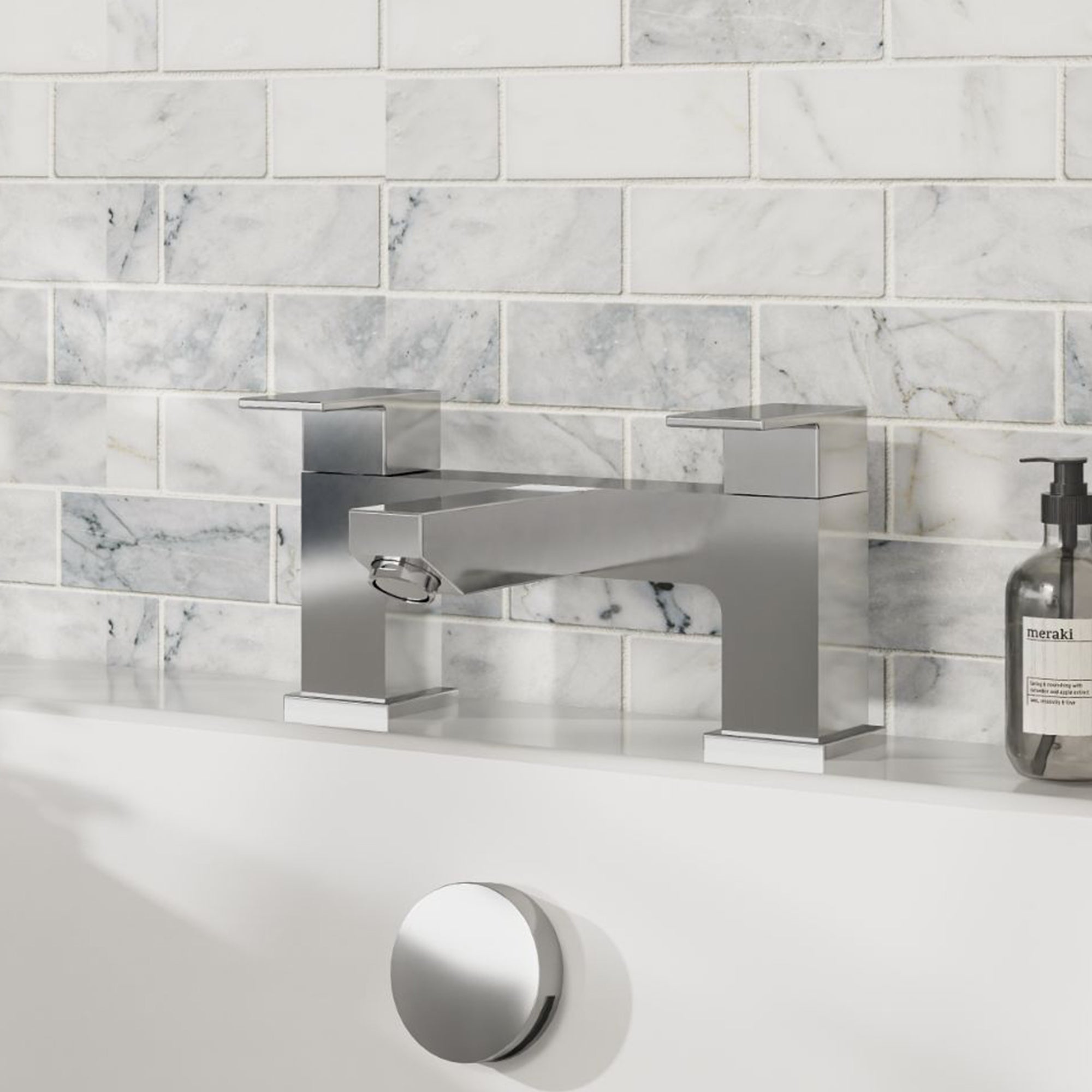 Verda Modern Chrome Bath Filler Tap