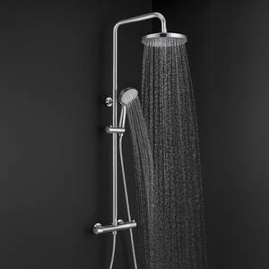 ARKO Capri Basin Mixer Tap, Bath Filler & Thermostatic Mixer Shower Set with Bath Waste – Chrome