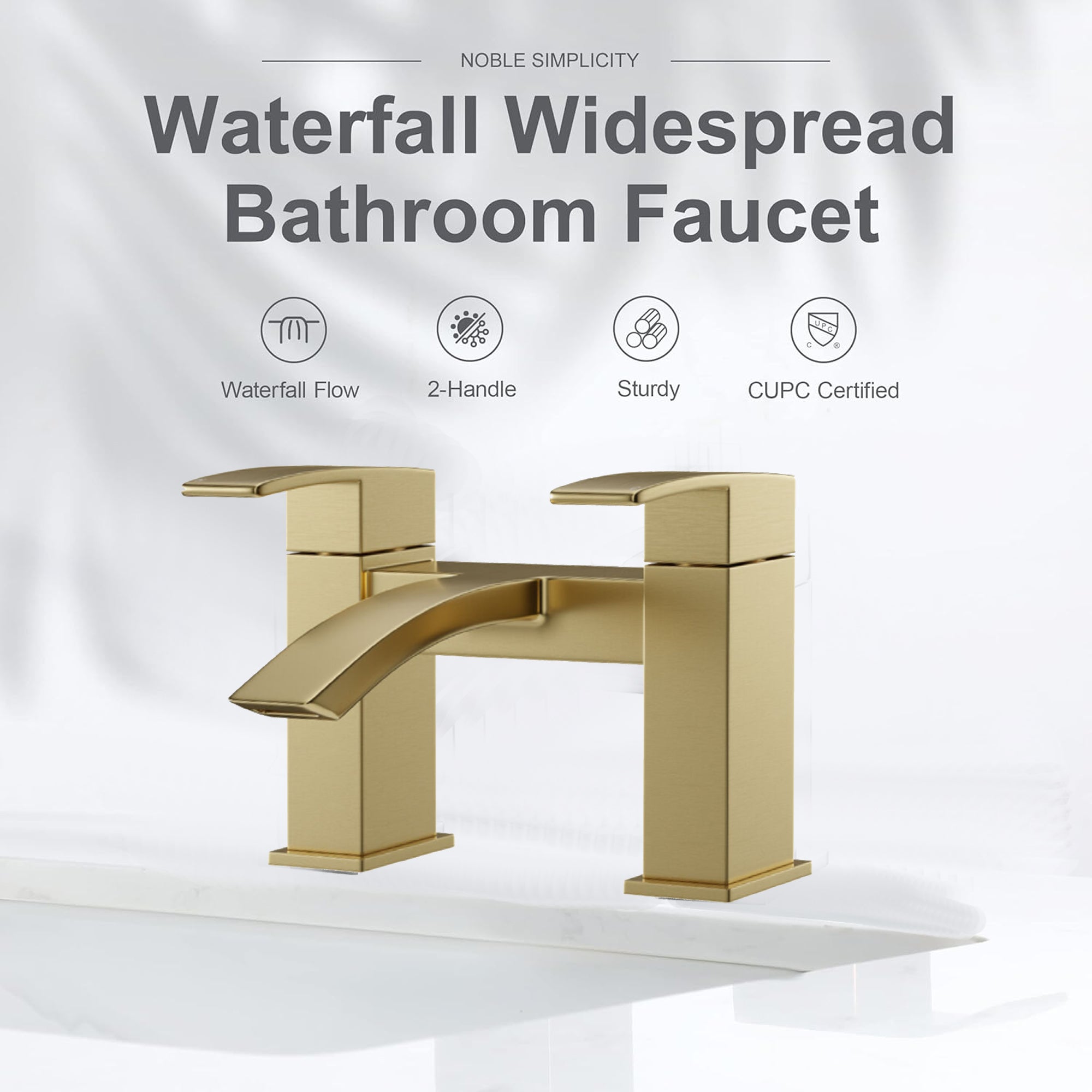 Vista Bath Filler – Brass