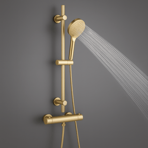 ARKO Capri Basin Mixer Tap, Bath Filler & Handheld Shower Set with Bath Waste – Brass