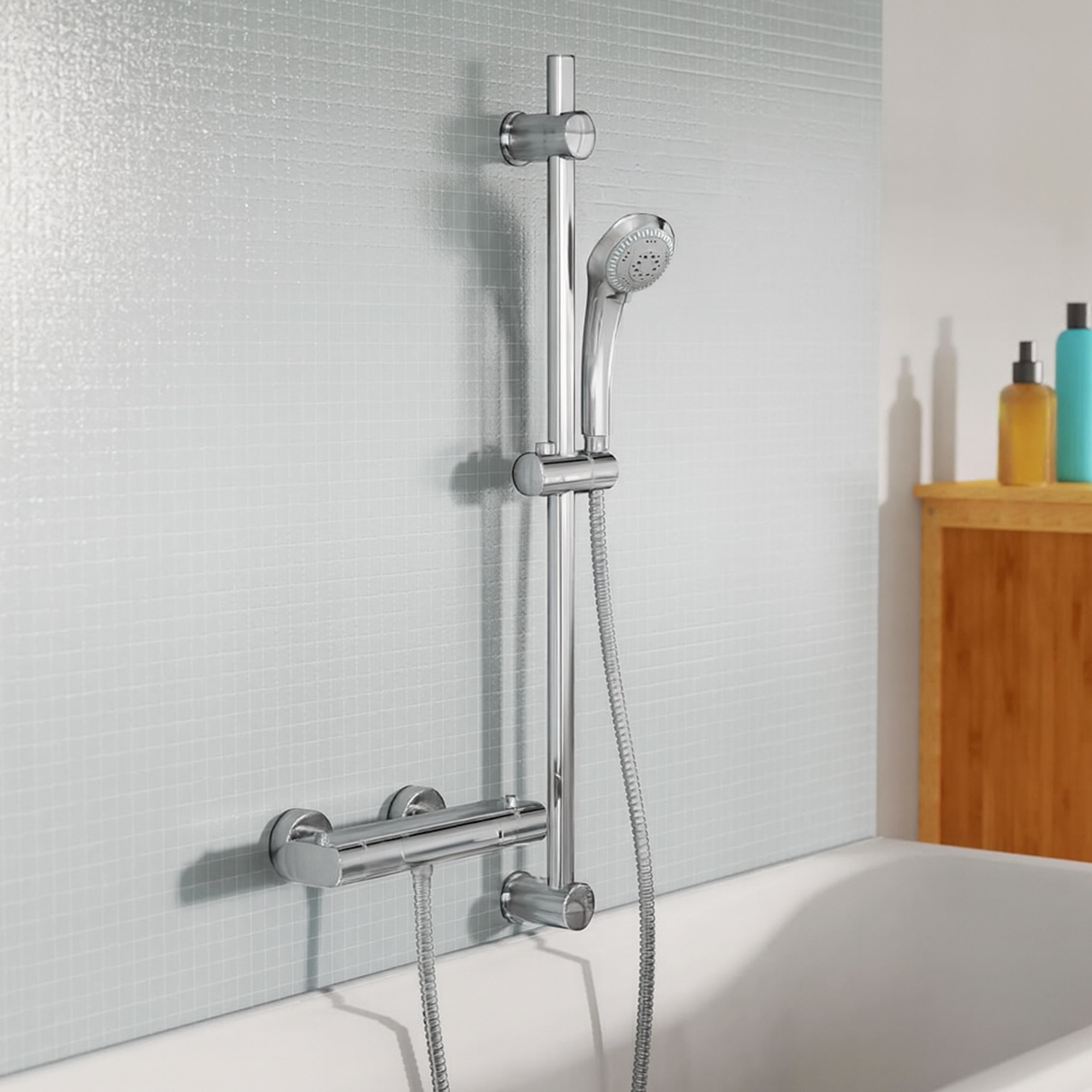 ARKO Capri Basin Mixer Tap, Bath Filler & Handheld Shower Set with Bath Waste – Chrome