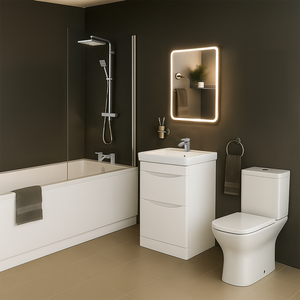Arko Vista Complete Bathroom Suite -  Chrome