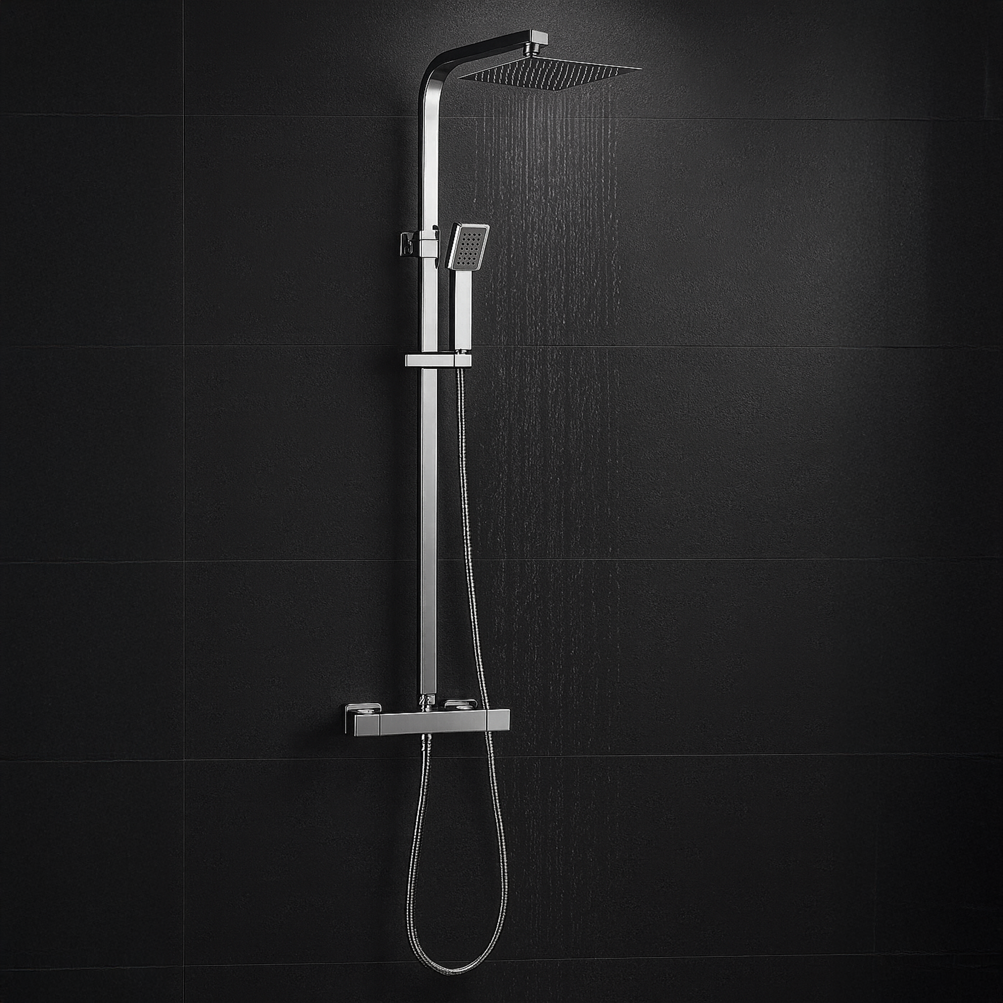 ARKO Vista Basin Mixer Tap, Bath Filler & Thermostatic Mixer Shower Set with Bath Waste – Chrome