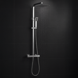 ARKO Vista Basin Mixer Tap, Bath Filler & Thermostatic Mixer Shower Set with Bath Waste – Chrome