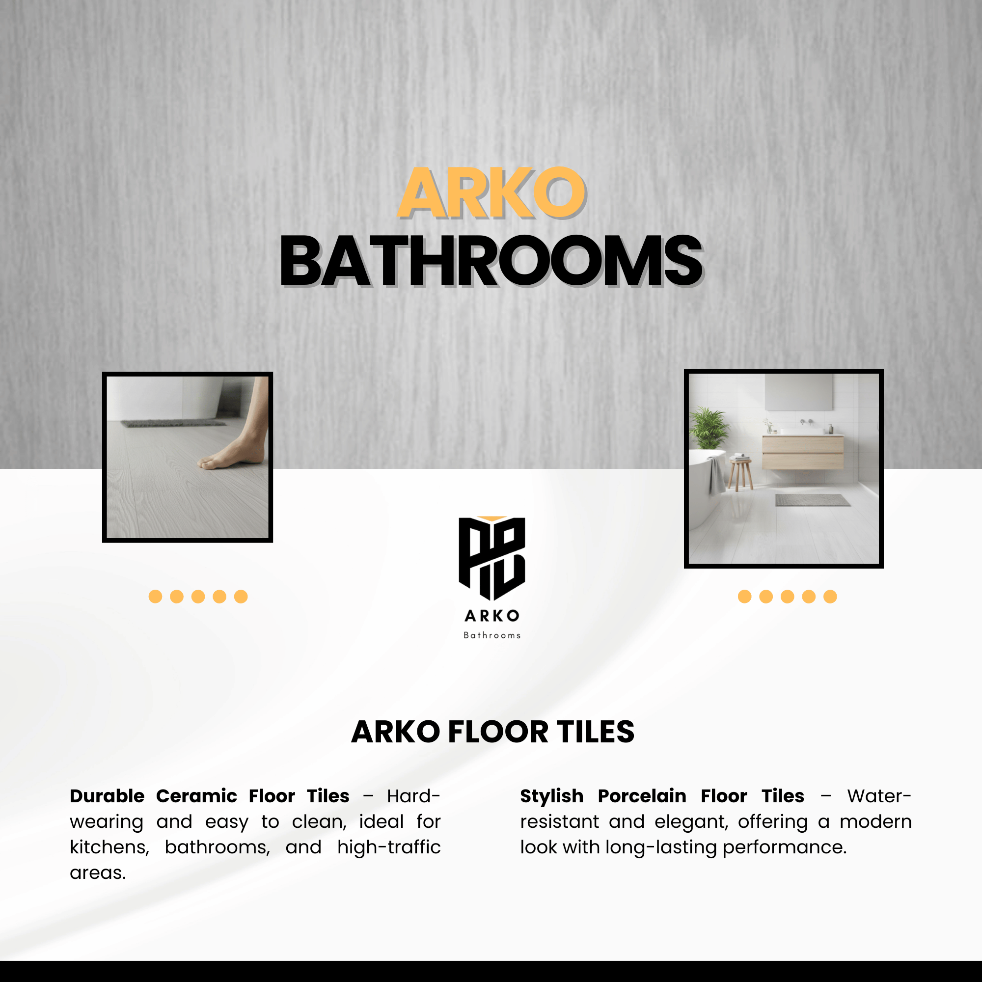 ARKO SPC Vinyl Click Flooring – White Oak, 2.2m² Pack, 5.35mm Thick, 0.55mm Wear Layer
