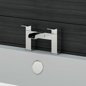 Waterfall Modern Bath Filler Taps – Chrome