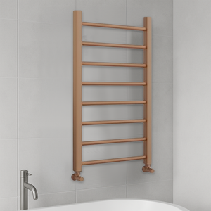 Arko Heated Towel Rail –Bronze– 500 x 800mm – Straight Bars