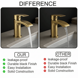 Arko Capri Bath and Basin Mixer Tap with Bath Waste Set - Brass