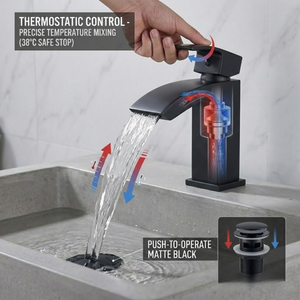Arko Bathroom Vista Mixer Shower & Basin Mixer Tap Sets with Bath Shower Waste – Black